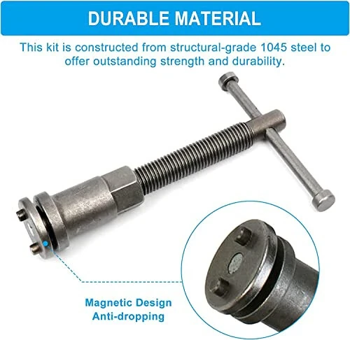 8MILELAKE Компрессор для тормозных суппортов с обратным ходом 24 предмета Профессиональный набор инструментов для суппортов - 9