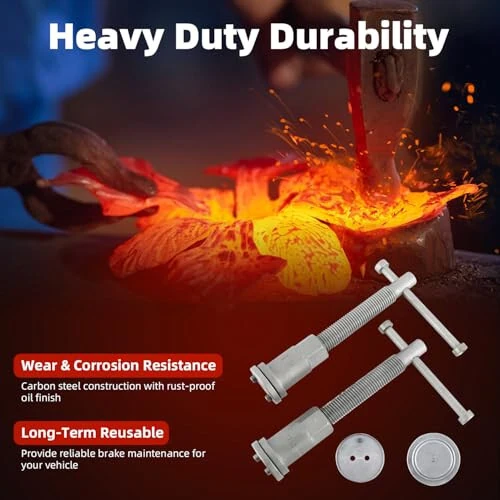 8MILELAKE Компрессор для тормозных суппортов с обратным ходом 24 предмета Профессиональный набор инструментов для суппортов - 4