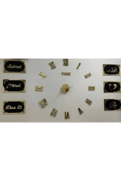 90 sm 3D Soat va 6 qism Sabr Shukr Duo Et To'plami - EHA LAZER