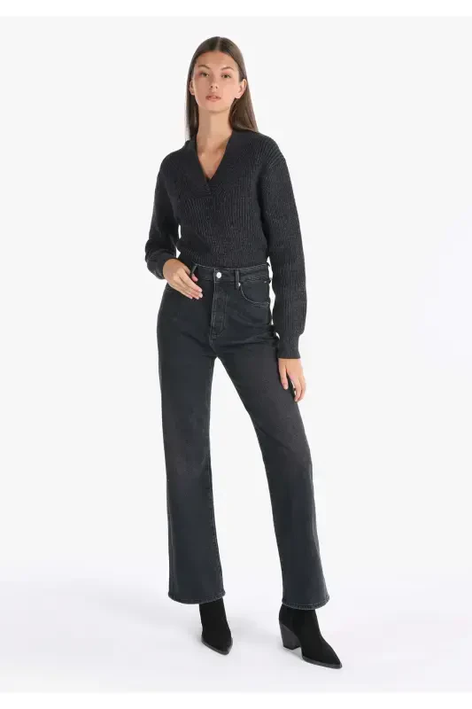 900 Laris Regular Fit High Waist Full Length Jean Pants - COLIN’S