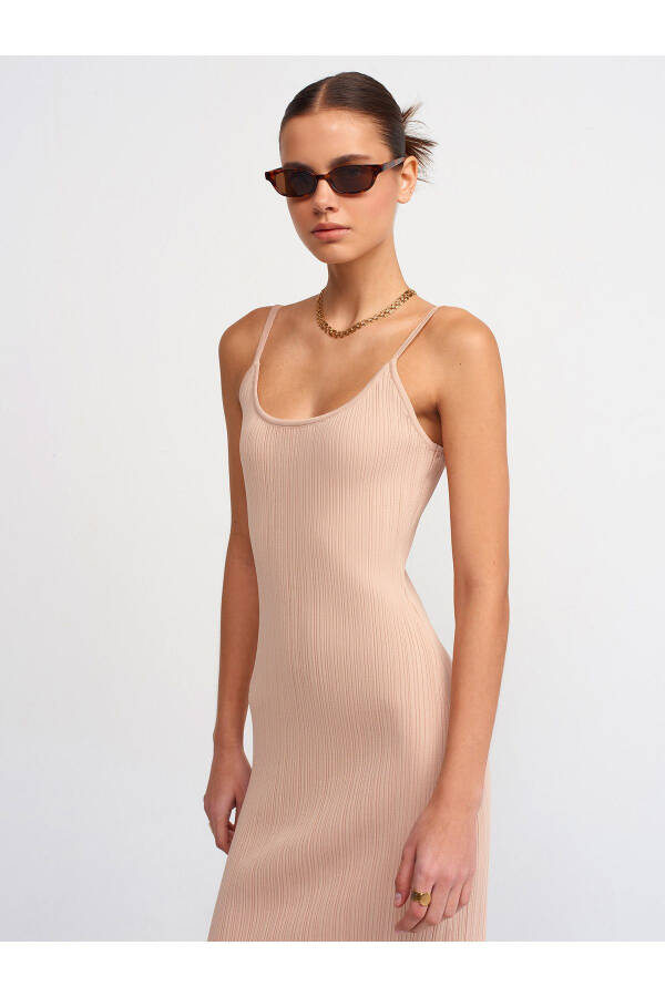 90139 Strapless Knit Dress - Beige - 20