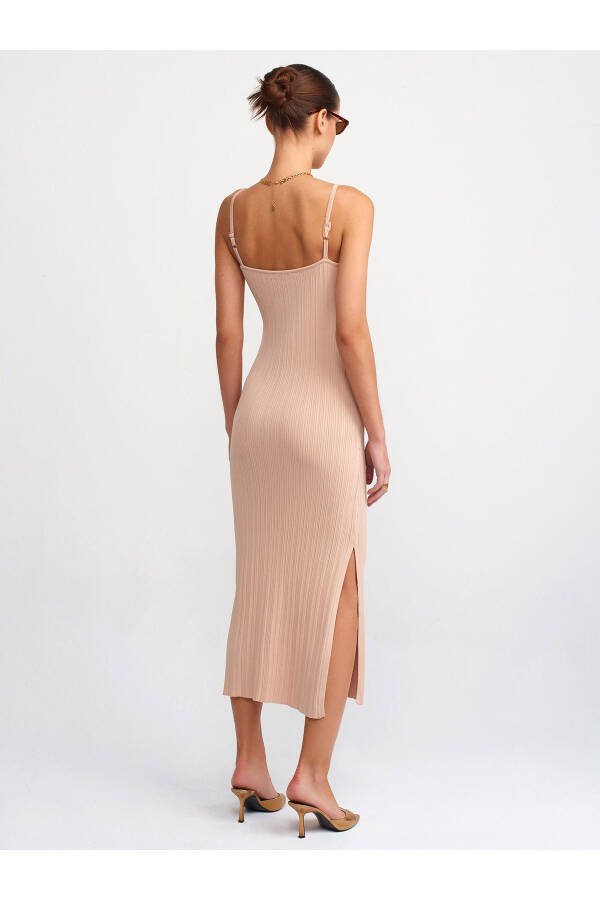90139 Strapless Knit Dress - Beige - 6