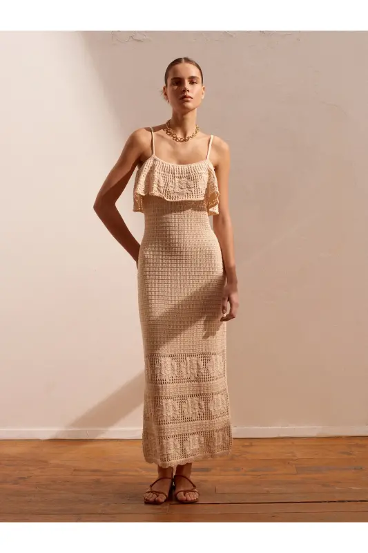 90195 Knit Tank Dress-natural-Natural - DILVIN