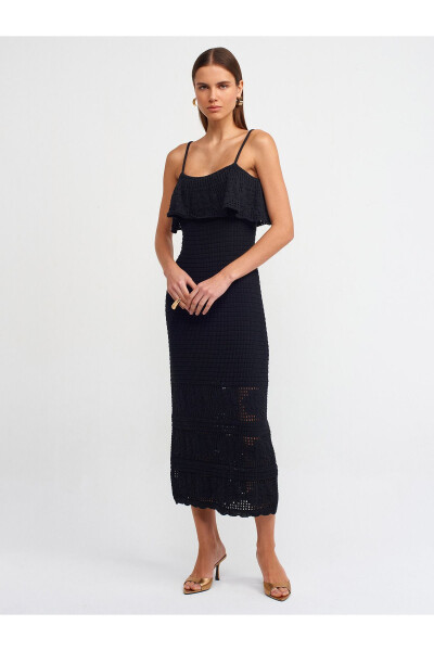90195 Sleeveless Knit Dress - Black 
