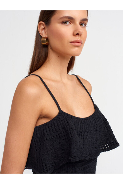 90195 Sleeveless Knit Dress - Black - 4