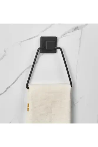 902 Adhesive Triangle Towel Hook Black - 3