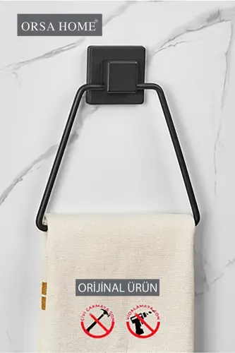 902 Квадратных Клеящихся Треугольных Полотенцедержателя Черный - 1