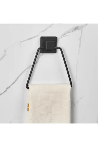 902 Квадратных Клеящихся Треугольных Полотенцедержателя Черный - 3