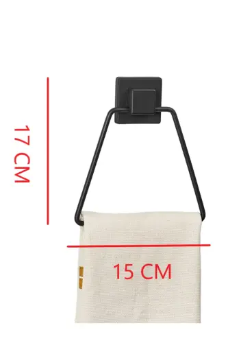 902 Квадратных Клеящихся Треугольных Полотенцедержателя Черный - 5