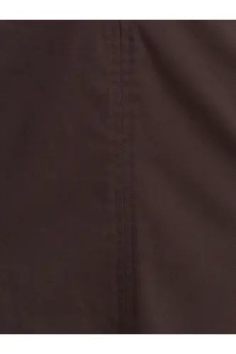 90758 Straplez Elbise-Koyu Kahve-Koyu Kahve - 4