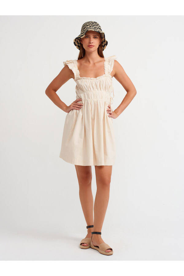 90776 Ruffled Dress-Stone - 35