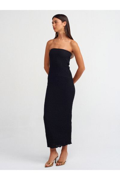 90870 Strapless Midi Dress - Black - 15