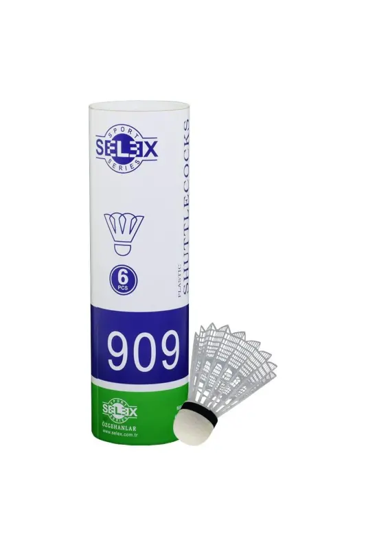 909 Badminton Topu 6'lı-Beyaz23 - SELEX