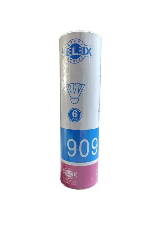 909 White Badminton Shuttlecock 6 Pack (909) - 2