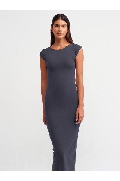 91097 Bodycon Dress - Anthracite - 19