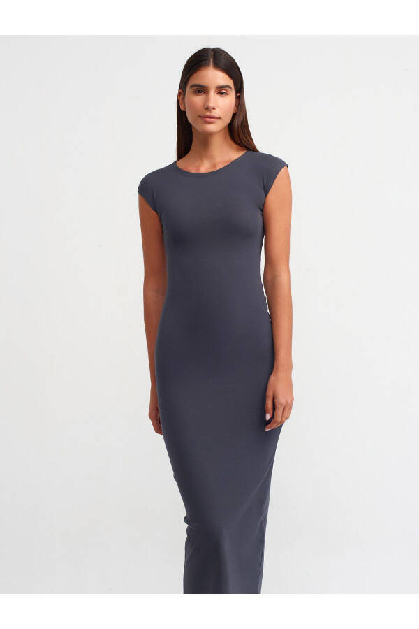 91097 Bodycon Dress - Anthracite - 19