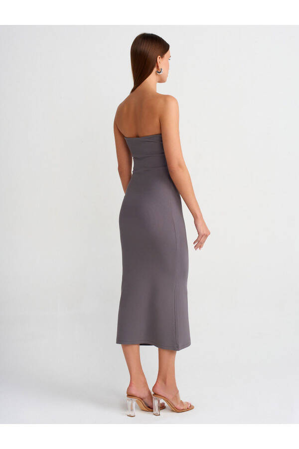 91100 Strapless Midi Dress - Smoke - 6