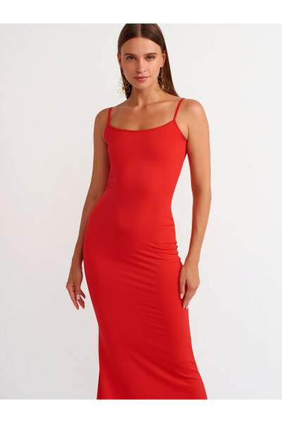 91175 Strapless Long Dress - K.Red - 11