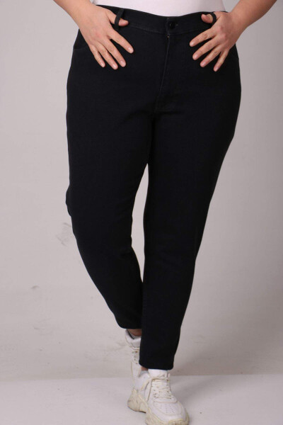 9183 Plus Size Skinny Long Leg Jeans - Anthracite - 1