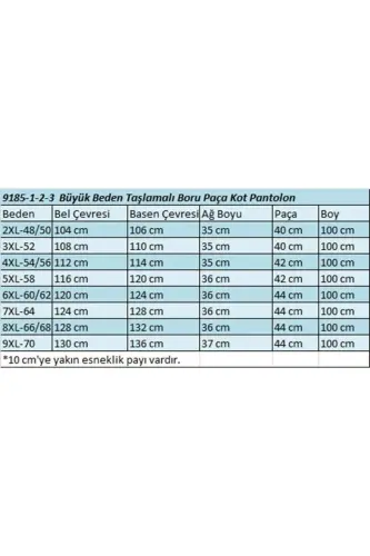 9185-4 Katta hajmli toshli quvurli shim jinsi - qora - BÜYÜKBEDENIZ (1)