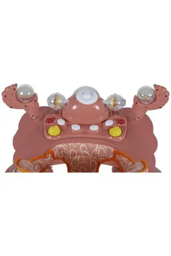 9227 Duffy Walker Rose Gold Musical Toy Baby Walker Spider-ROSE PINK - 5
