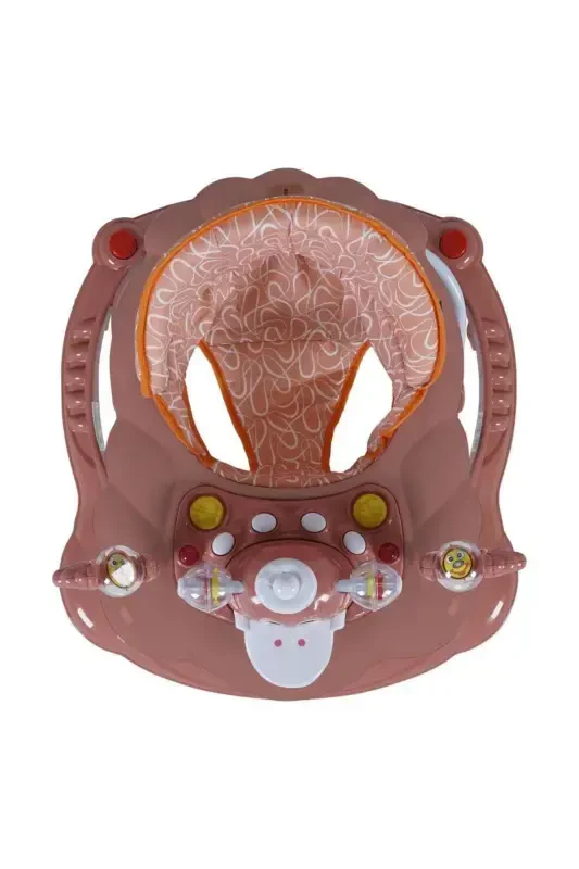 9227 Duffy Walker Rose Gold Musical Toy Baby Walker Spider-ROSE PINK - 6