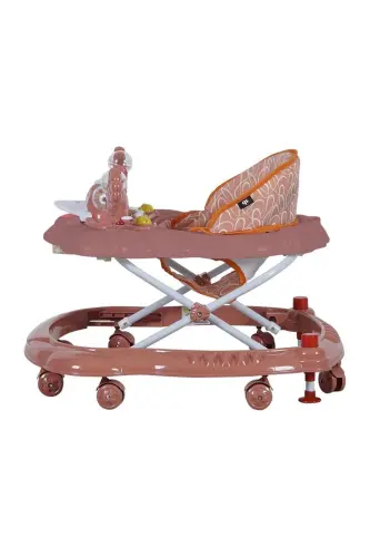 9227 Duffy Yürüteç Gül Kurusu Müzikli Oyuncaklı Bebek Yürüteç Örümcek - GÜL PEMBE - 3