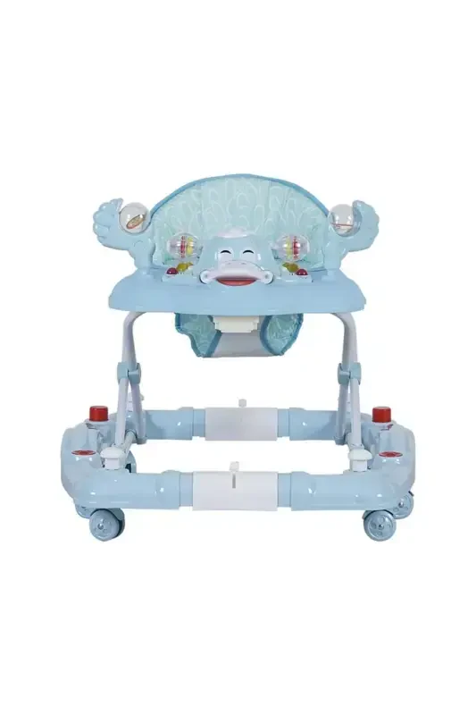 9228 Kiddy Ходунки Качалка Музыкальная Игрушка Ходунки Паук-Бирюзовый - 5