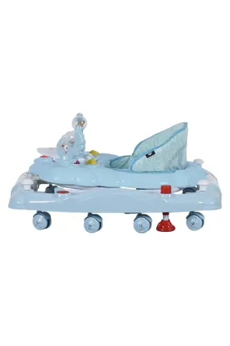 9228 Kiddy Yürüteç Sallanır Müzikli Oyuncaklı Bebek Yürüteç Örümcek - Turkuaz - 4