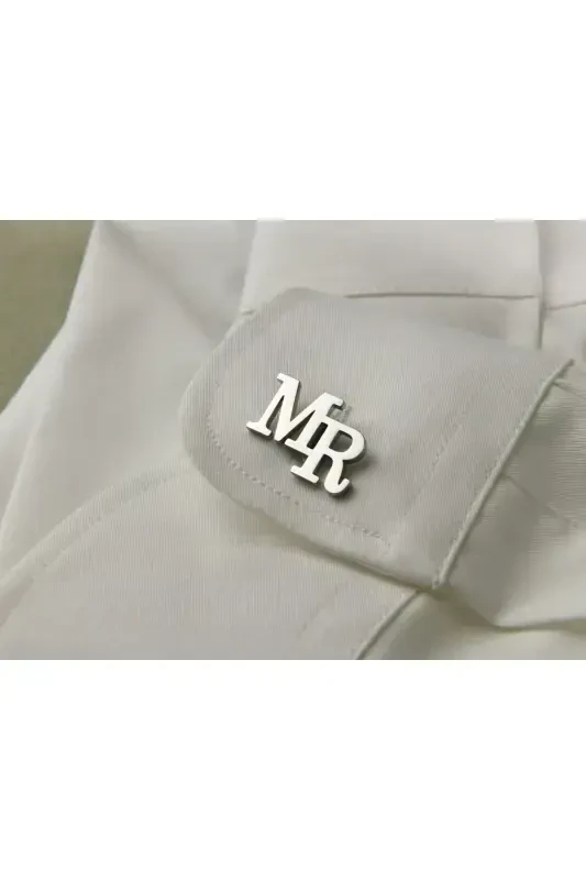 925 Sterling Silver 2 Letter Cufflinks Gold Plated Groom Gift Personalized-Selectable 2 - 2