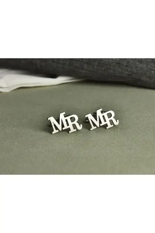 925 Sterling Silver 2 Letter Cufflinks Gold Plated Groom Gift Personalized-Selectable 2 - 4