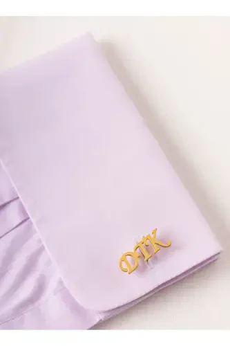 925 Sterling Silver 3-Letter Cufflinks Gold Plated Groom Gift Personalized-3 Letters - 5