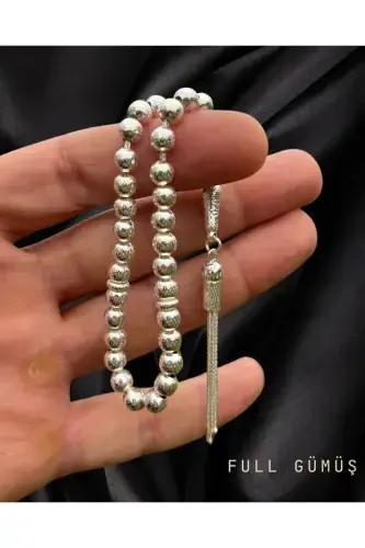 925 sterling silver, 4 finger length, sphere cut design prayer beads. - 4