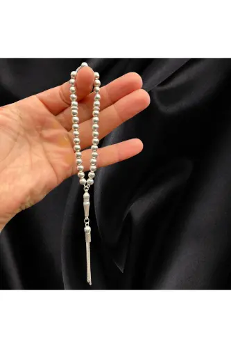 925 sterling silver, 4 finger length, sphere cut design prayer beads. - 1