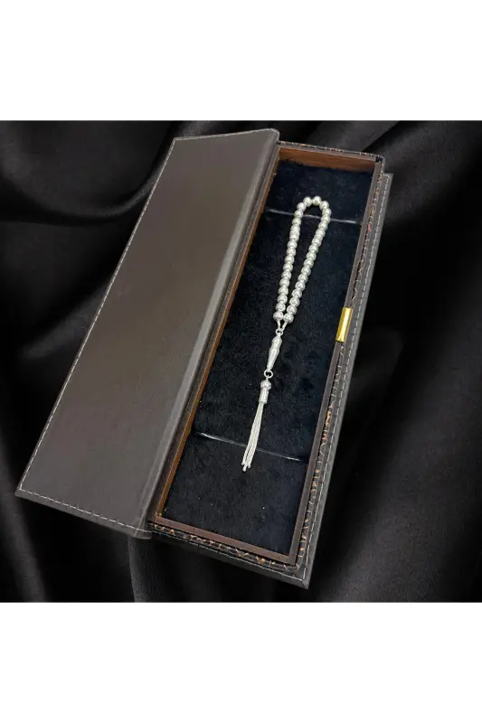 925 sterling silver, 4 finger length, sphere cut design prayer beads. - 3