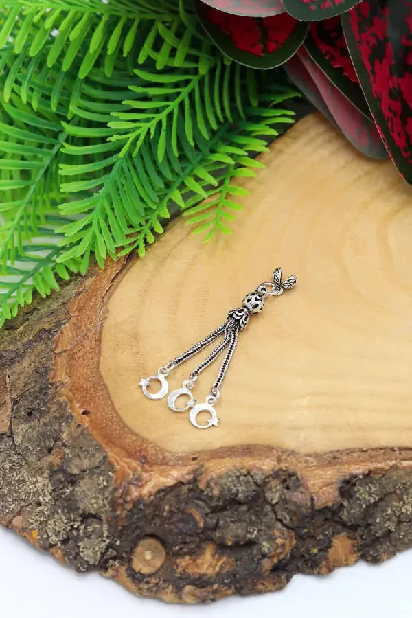 925 Sterling Silver Filigree Prayer Beads Tassel - 4