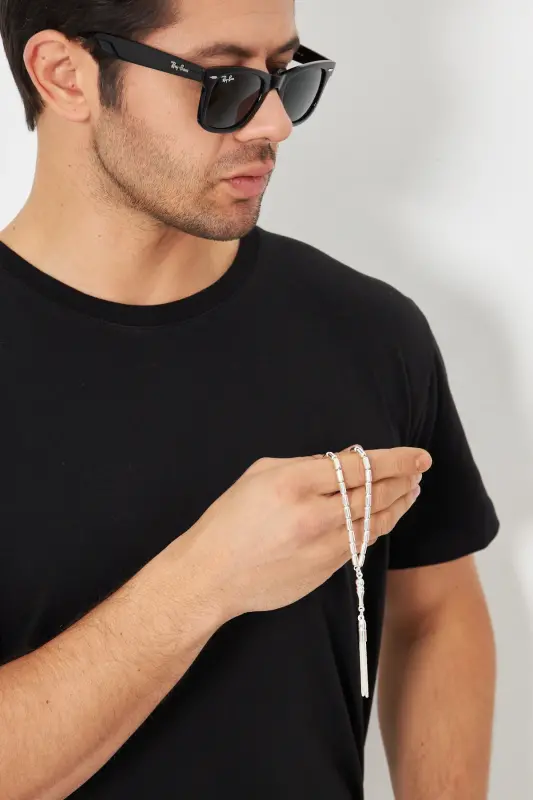 925 sterling silver medium size prayer beads - 2