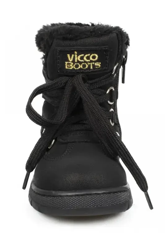 946.b20k.222 Baby Kids Boot-02 BLACK - 1