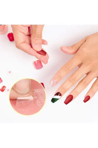 96 Harmless Pro Double Sided Prosthetic Nail Adhesive Tabs-96 - 3