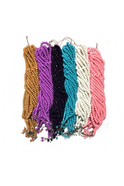99 Beads Plastic Crystal Tasbeeh 8 Mm For Hajj and Umrah (10 Packs) - İSLAM YAYIN HEDIYELIK