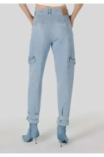 990 Angela Cargo Pants, Blue Women's Pants - COLIN’S (1)
