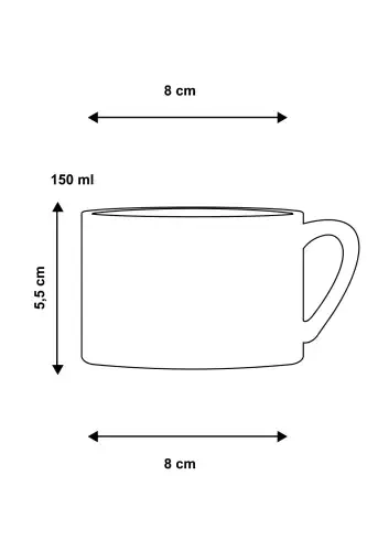 A coffee? Black Small Cup Mug Coffee Cup - VIVAS (1)