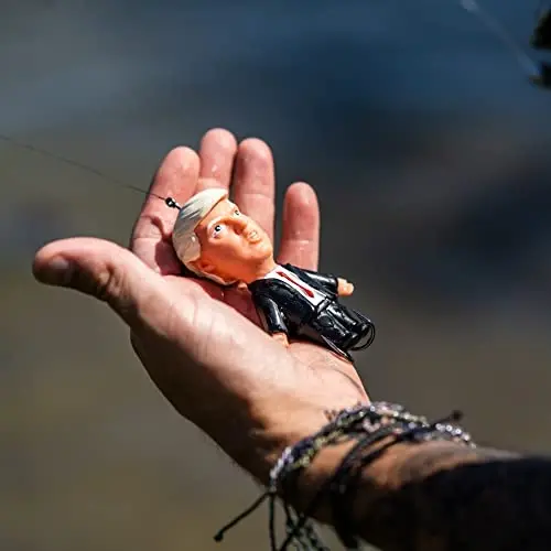 A List Lures Trump Topwater Fishing Lure, Novelty Bass Lure with Treble Hooks, Floating Hard Bait for Freshwater and Saltwater Fishing, Collectible Fishing Gift - 1