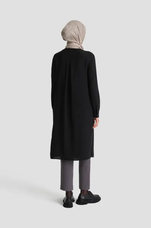 A Logolu Tunik Orth411 Siyah - SİYAH - 3