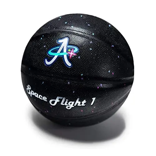 A Plus Collectibles Space Flight 1 Official Basketball, Charm Game To'pi; Ichki/Tashqi Kort, O'lcham 7, 29.5