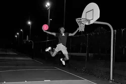 A Plus Collectibles Space Flight 1 Official Basketball, Leather Game Ball; Indoor/Outdoor Court, Size 7, 29.5