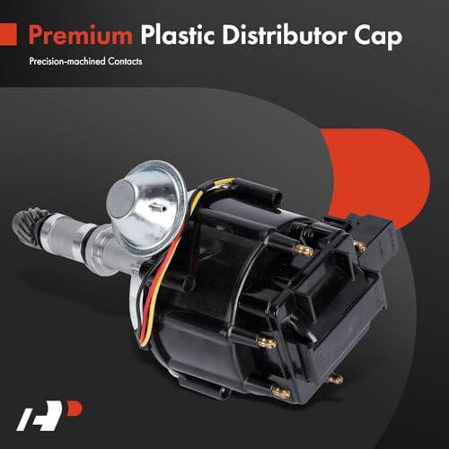 A-Premium Ignition Distributor with Cap and Rotor Compatible with Chevrolet Malibu, Impala, Camaro, Caprice, El Camino, Monte Carlo, Monza & GMC Caballero & Buick Regal, Century, Electra & Cadillac - 4