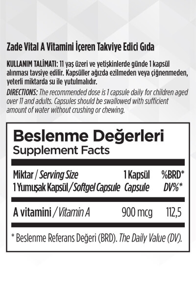 A Vitamini Blister 30 Kapsül - 15