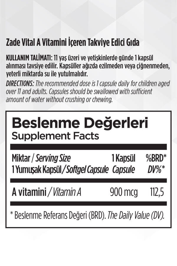 A Vitamini Blister 30 Kapsül - 9