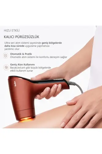 A05 3 Million Flashes Smart Skin Detection Ultra Fast Flash 3-Head IPL Laser Device - Red - ROBX (1)